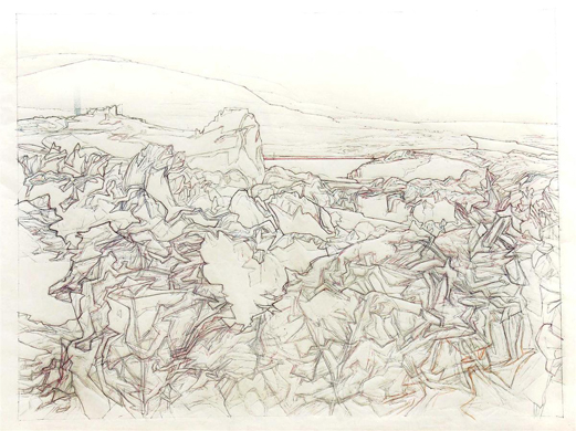 Devn (Jese) - 2001, pero na pauzku, 75x100cm