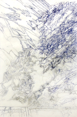  Water (Hefei) - 2006, pen on tracing paper, 120x80cms