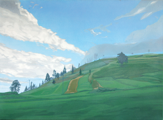  Vapour (Mal� Frankov�) - 2007, oil on canvas, 80x110cms