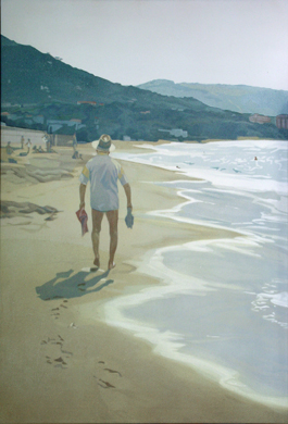  Upon and Behind My Father - 2005, oil on canvas, 110x75cms